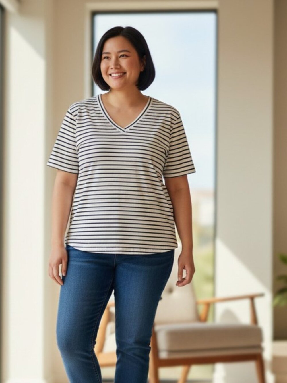 Lane Bryant Stripe tunic t shirt   Size 22/24
